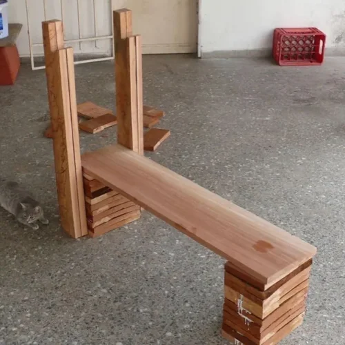 Diy wooden weight bench sale